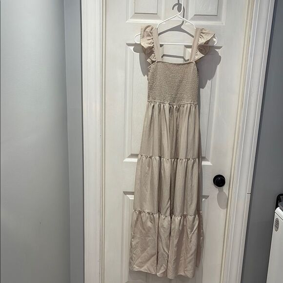 She + Sky tiered ruffle maxi dress SZ small - Picture 1 of 11